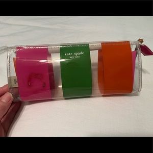 Kate Spade plastic cosmetic bag